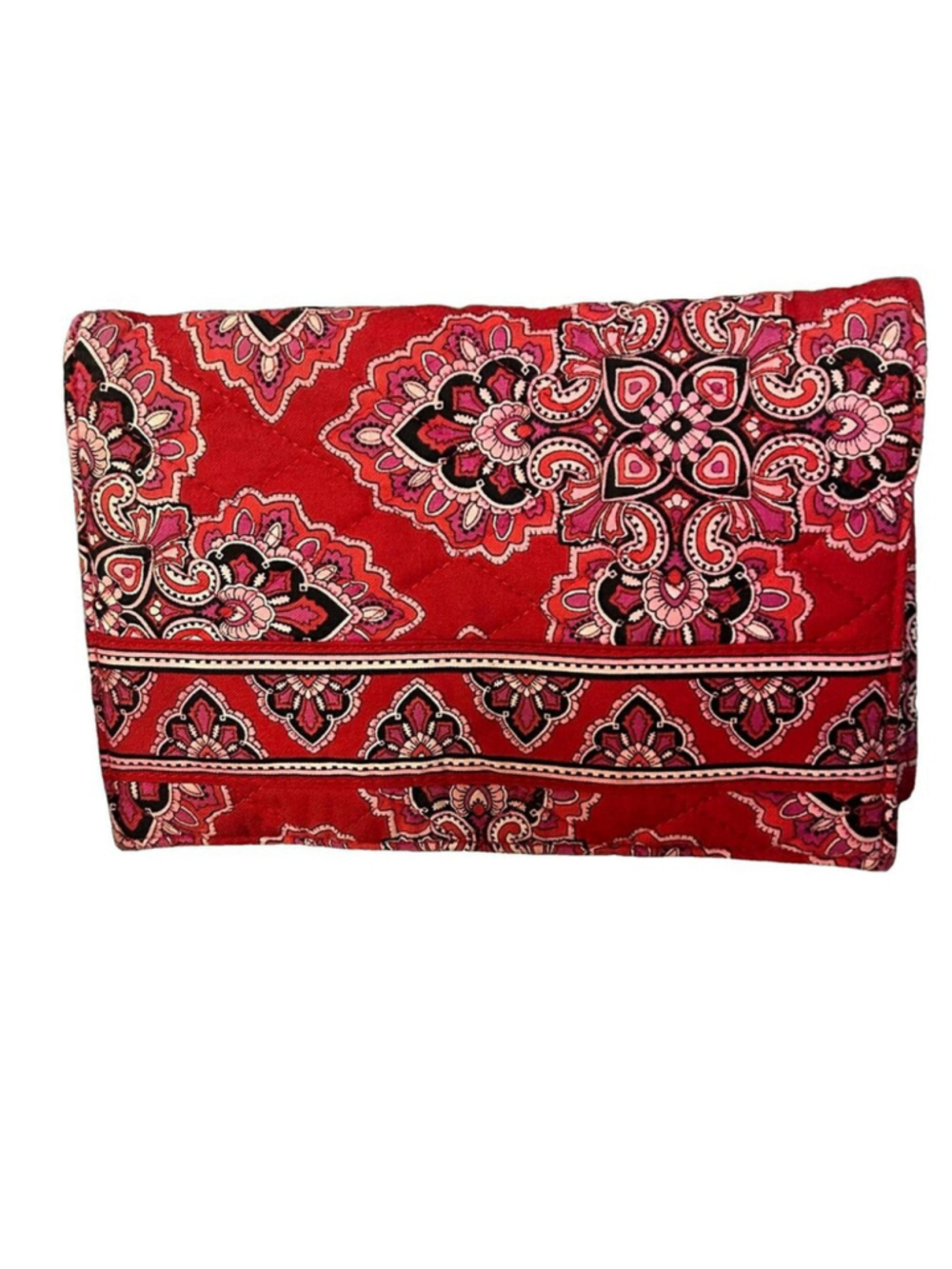 Vera Bradley Simply Scarlet Quilted Checkbook Cover